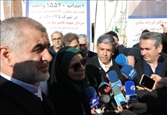 بررسی میدانی وزیر راه و شهرسازی از اجرای نهضت ملی مسکن در اردبیل؛